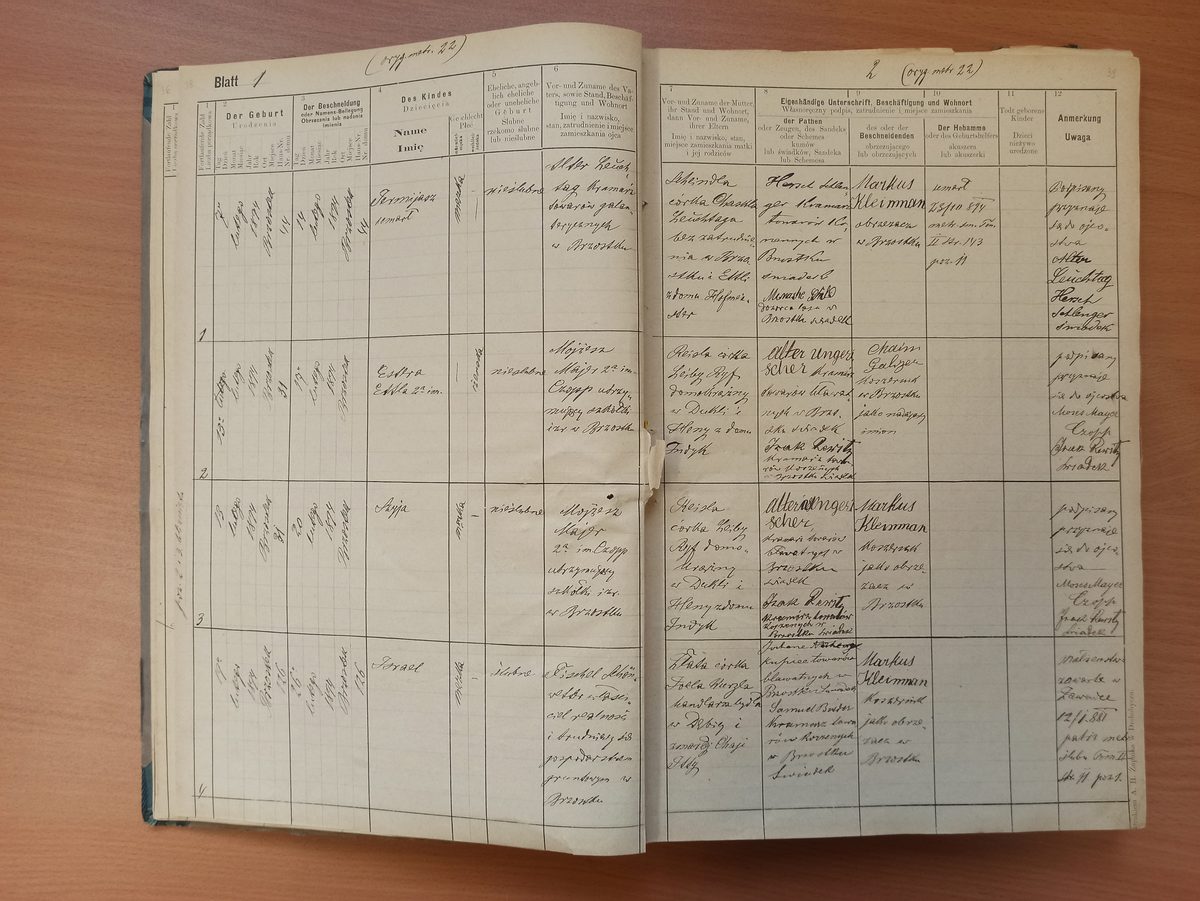 Page image showing birth records covering #2 of 1894
