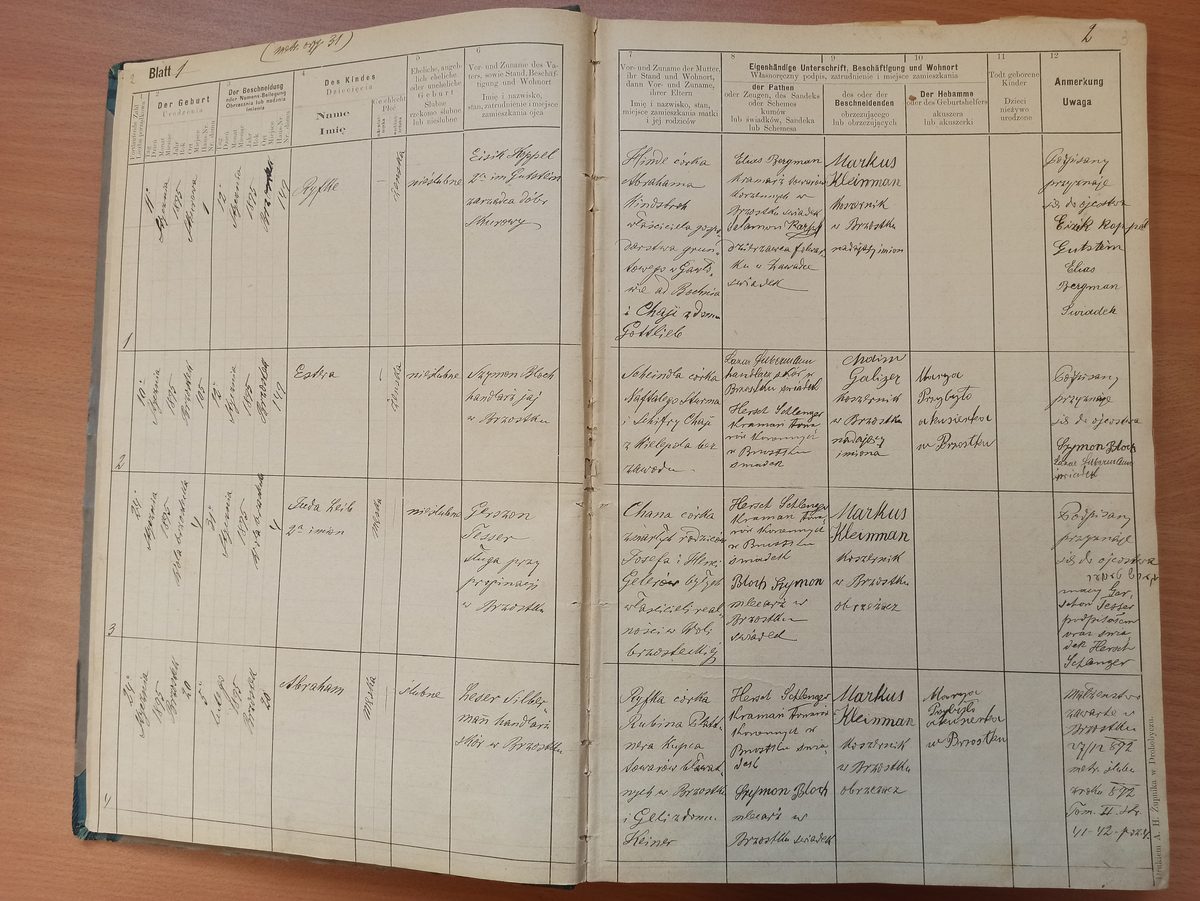 Page image showing birth records covering #2 of 1895