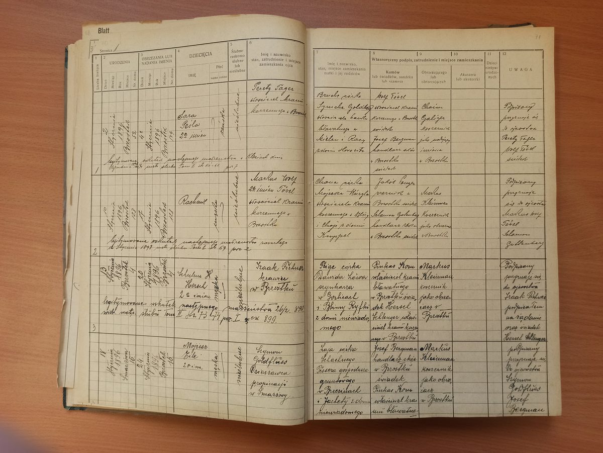 Page image showing birth records covering #2 of 1896