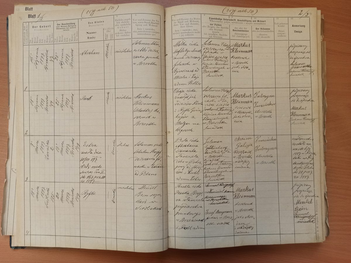 Page image showing birth records covering #2 of 1897