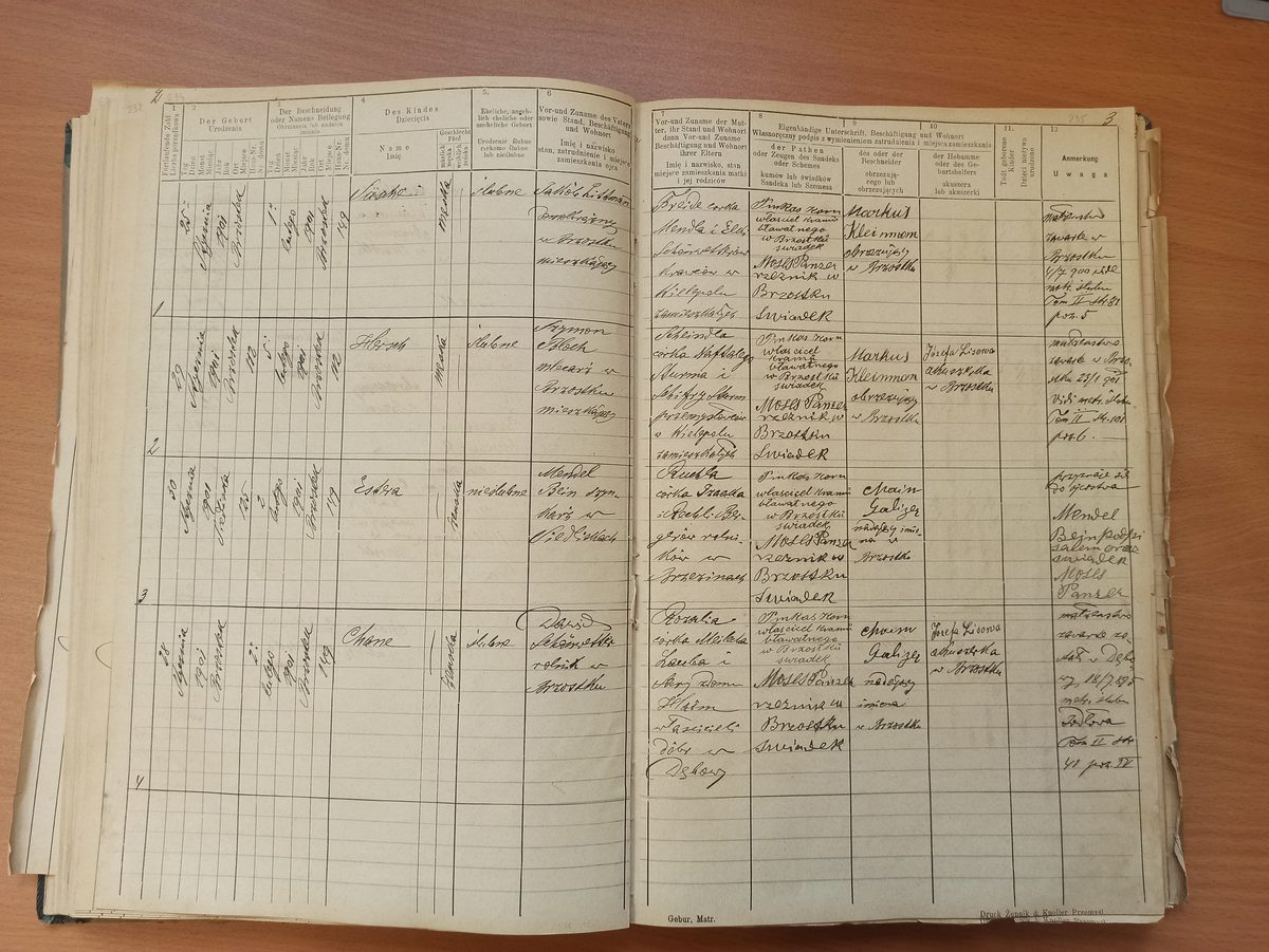 Page image showing birth records covering #2 of 1901