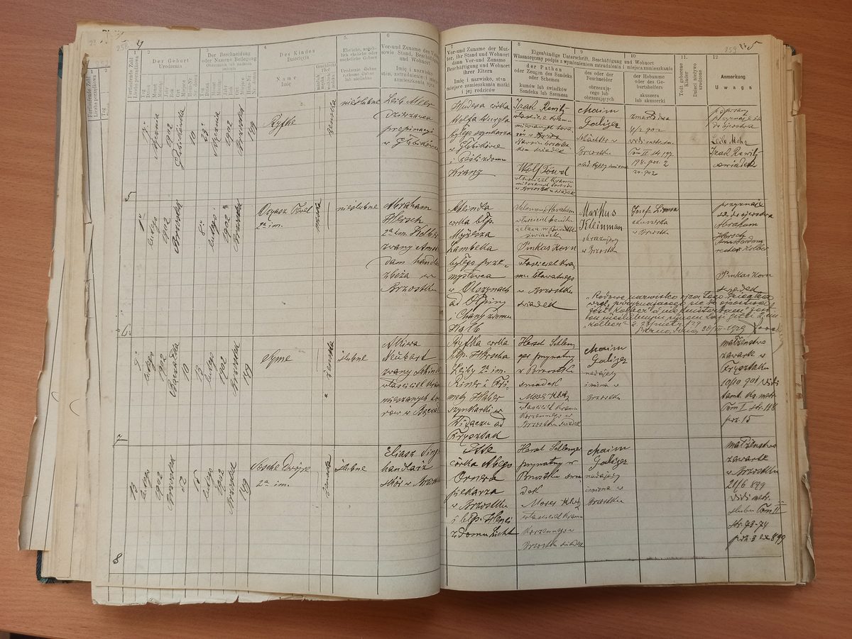 Page image showing birth records covering #5 of 1902