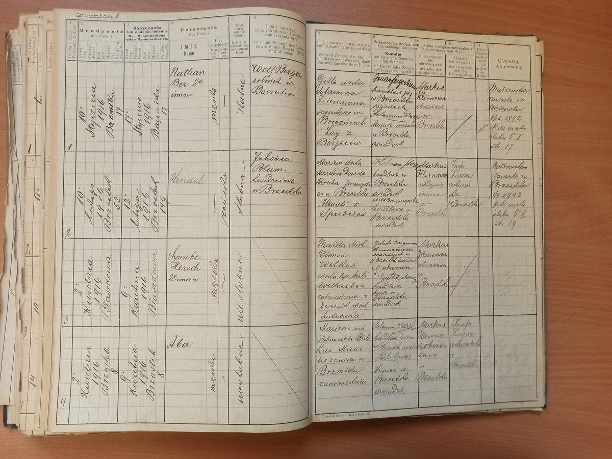Page image showing birth records covering #2 of 1916